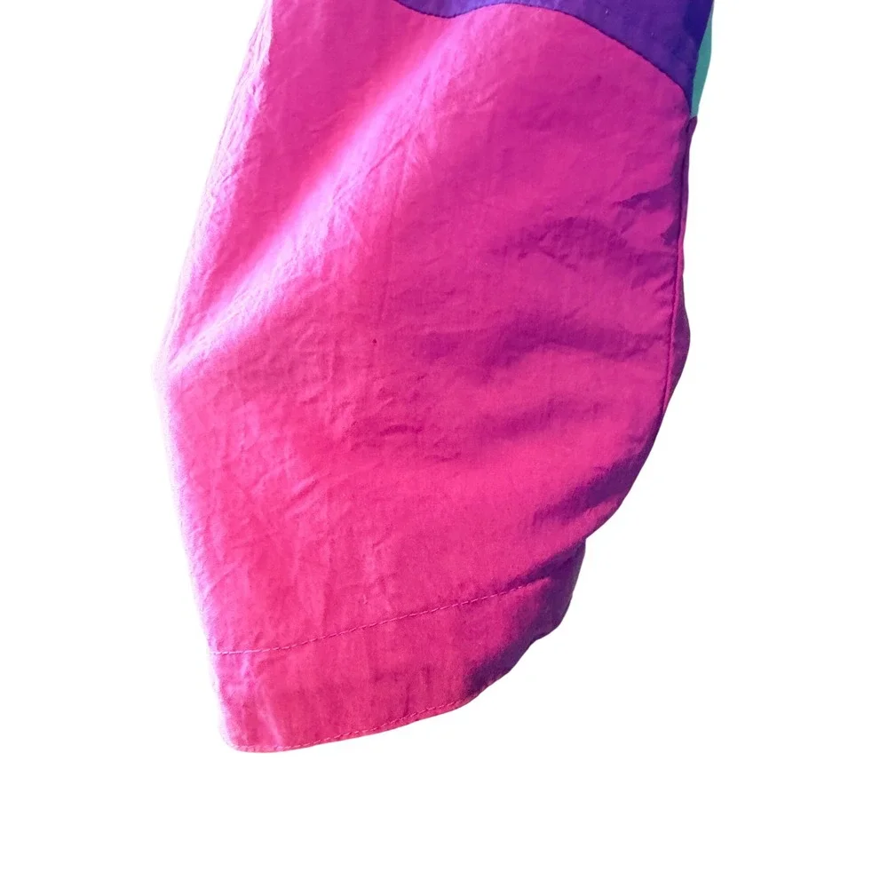 Vintage The North Face Windbreaker Jacket Purple Teal Colorblock Mens Medium